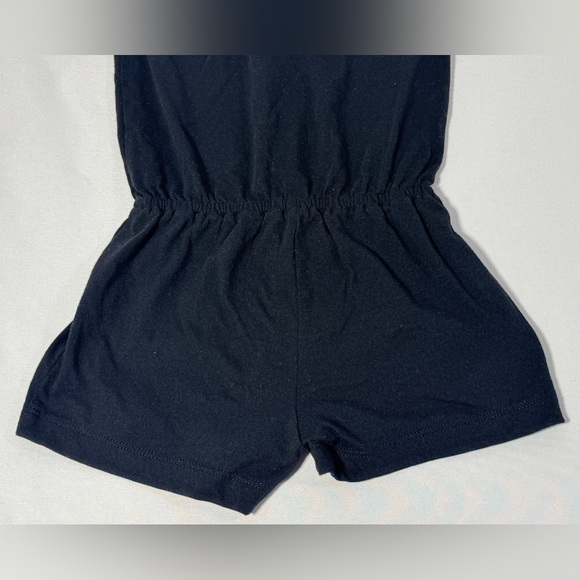 The Children’s Place Smocked Romper One Piece Shorts Black Ruffle Girls 4T - Picture 8 of 10
